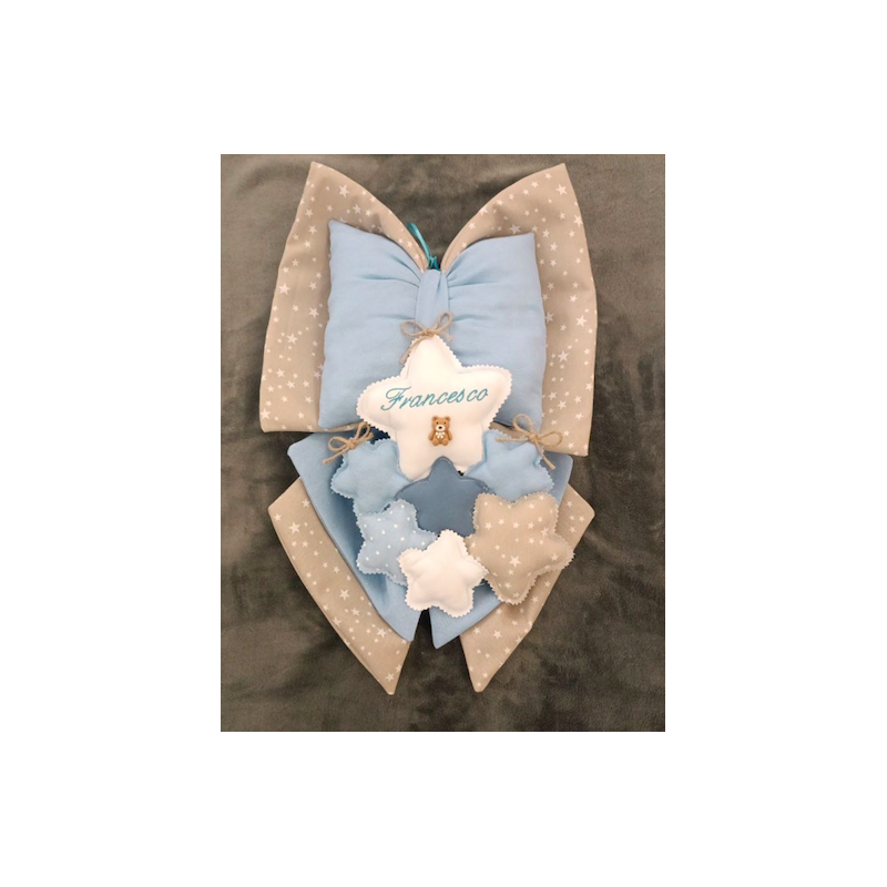 Lazo de Nacimiento Personalizado Celeste
