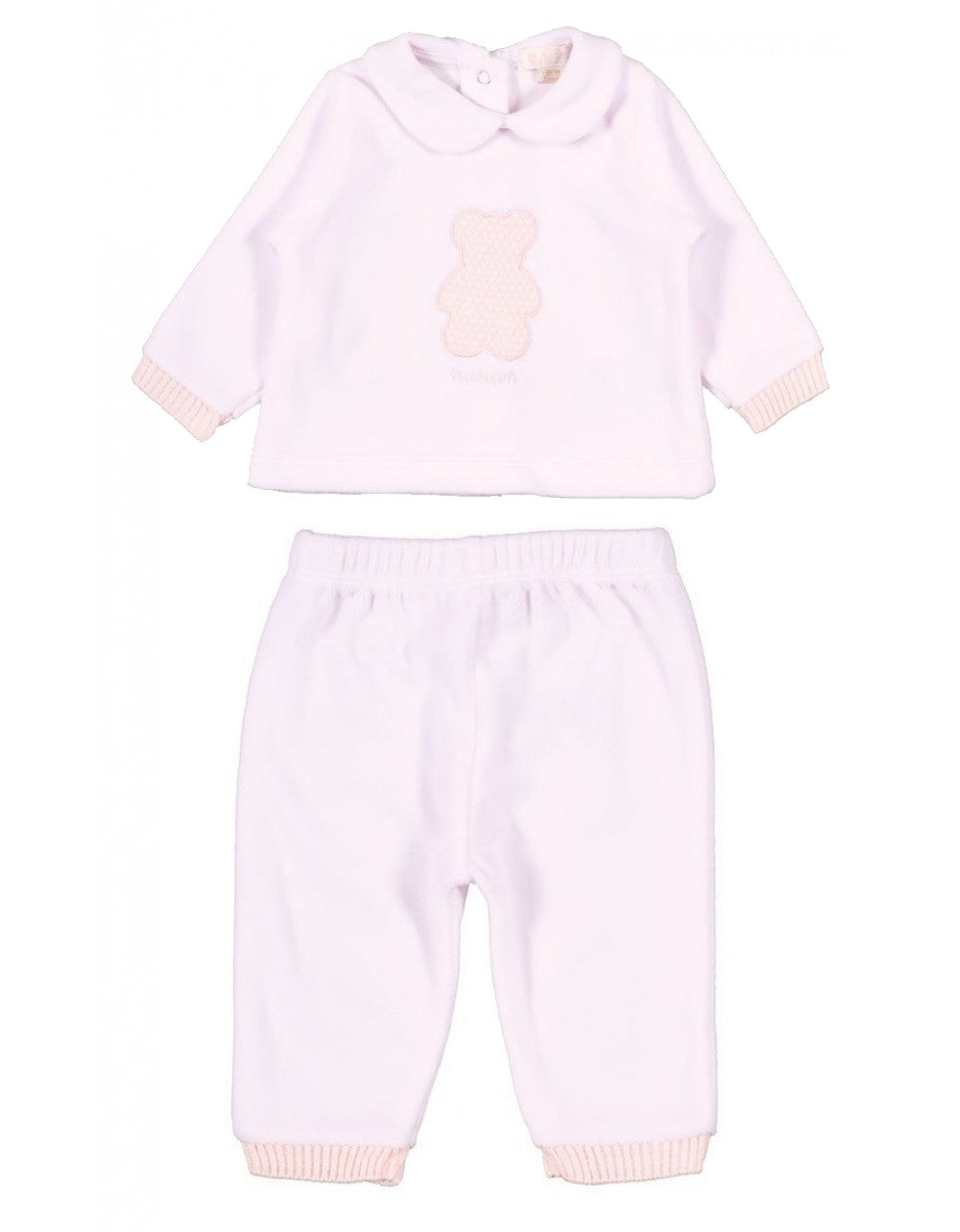 Pelele Nanan 2 piezas con osito 6 Meses - Rosa