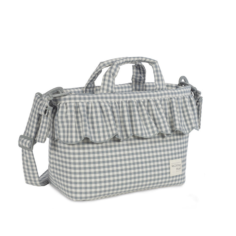 Bolso Cambiador Praliné Vichy Matcha