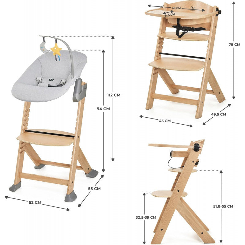 Trona evolutiva 4 en 1 con hamaca ENOCK Kinderkraft