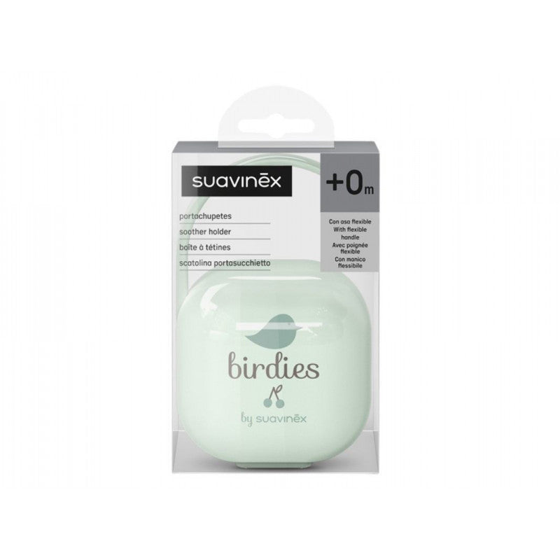 Cajita Portachupetes Suavinex Birdies Verde
