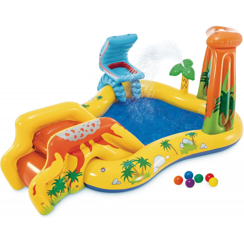 Piscina hinchable con juegos
