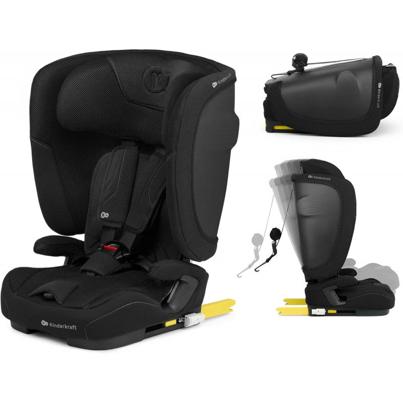 Silla de coche I-Size FIX2GO 76-150cm Black