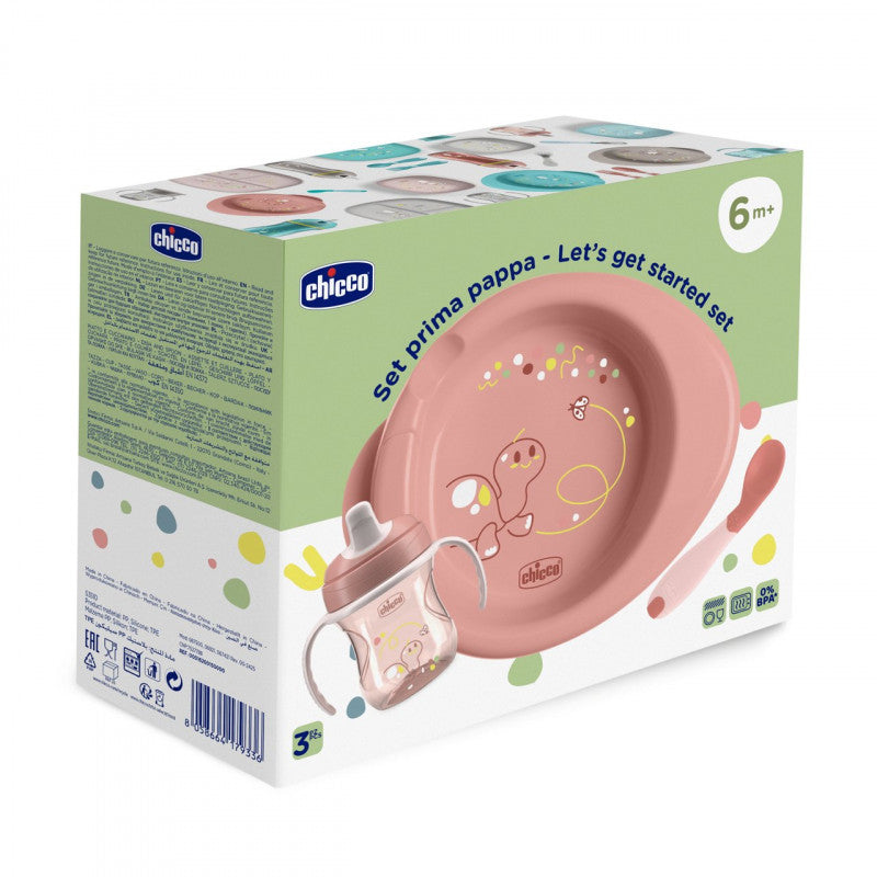 Set Primera Papilla 6M+Chicco Rosa