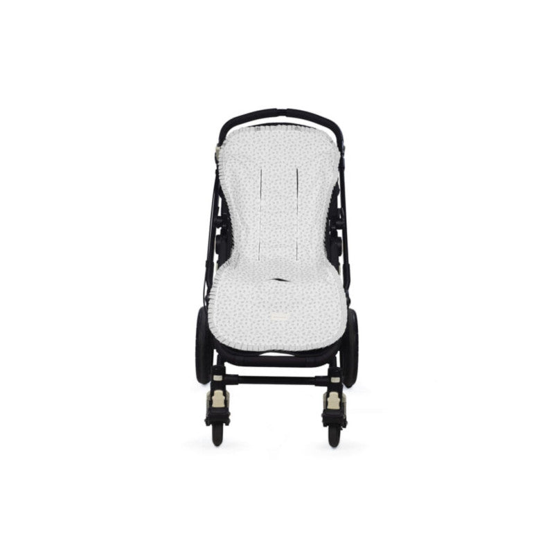 Colchoneta Little Bloom Flores Gris