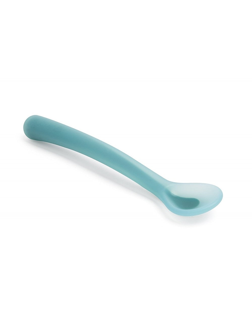 Cuchara de silicona azul claro