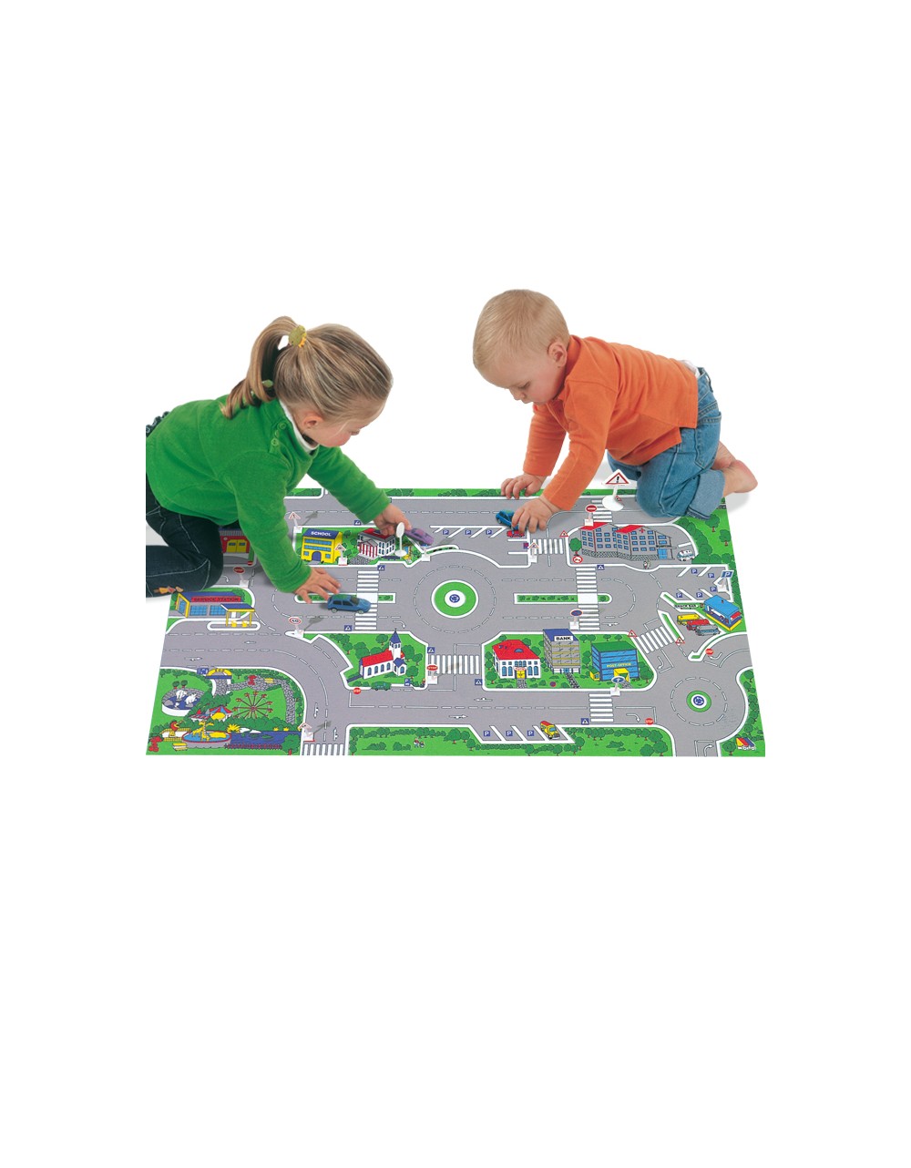 Alfombra de Juego Ciudad 158x90 cm