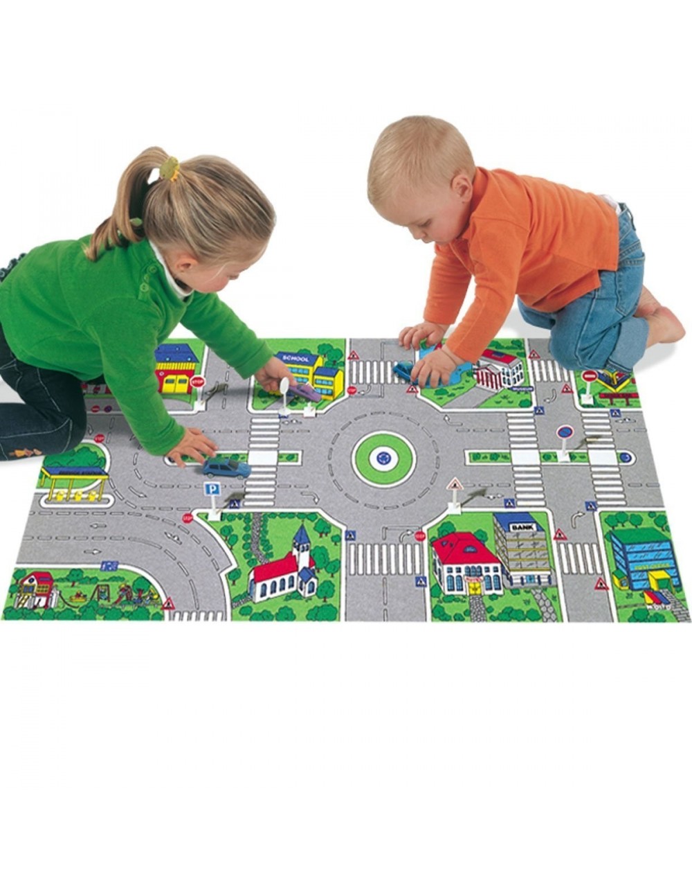 Alfombra de Juego Ciudad 124x60 cm