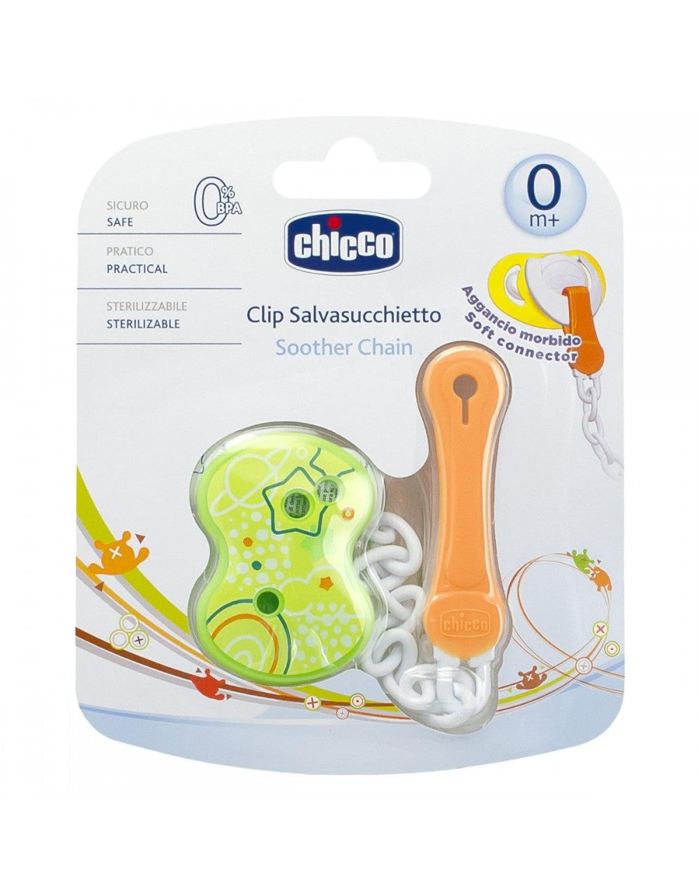 Clip Sujetachupetes Verde