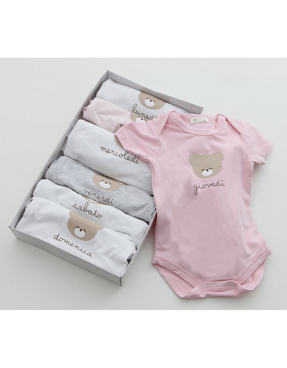 Conjunto de bodys Días de la Semana - Niña