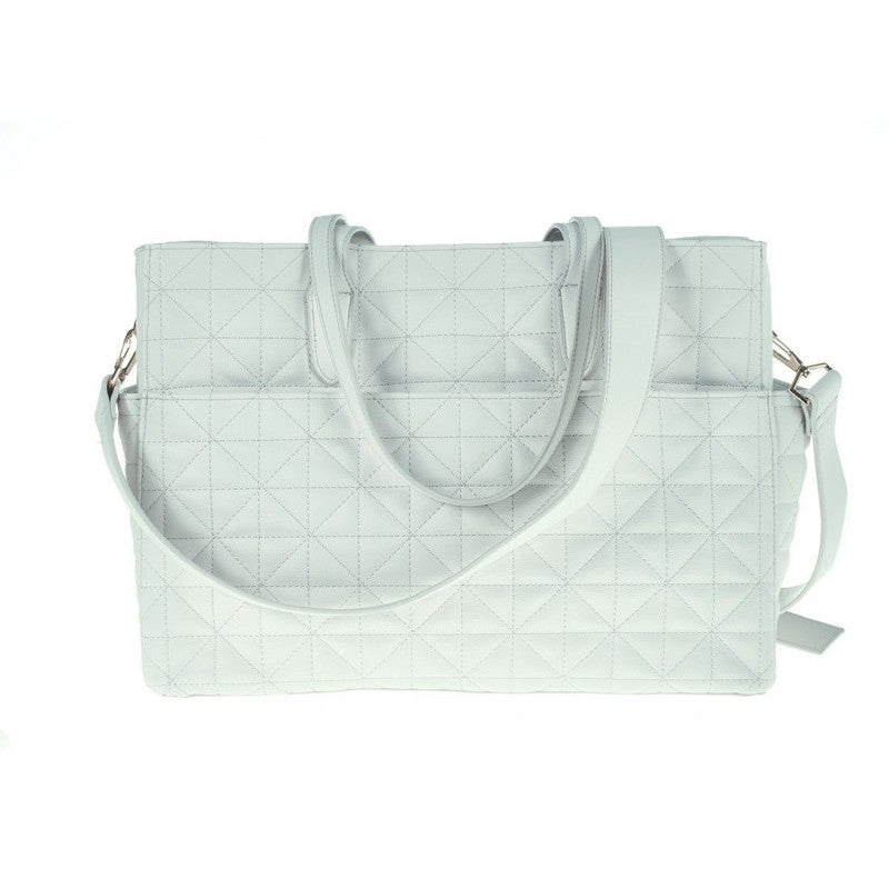 Bolso de mamá con asas azul - Pastel