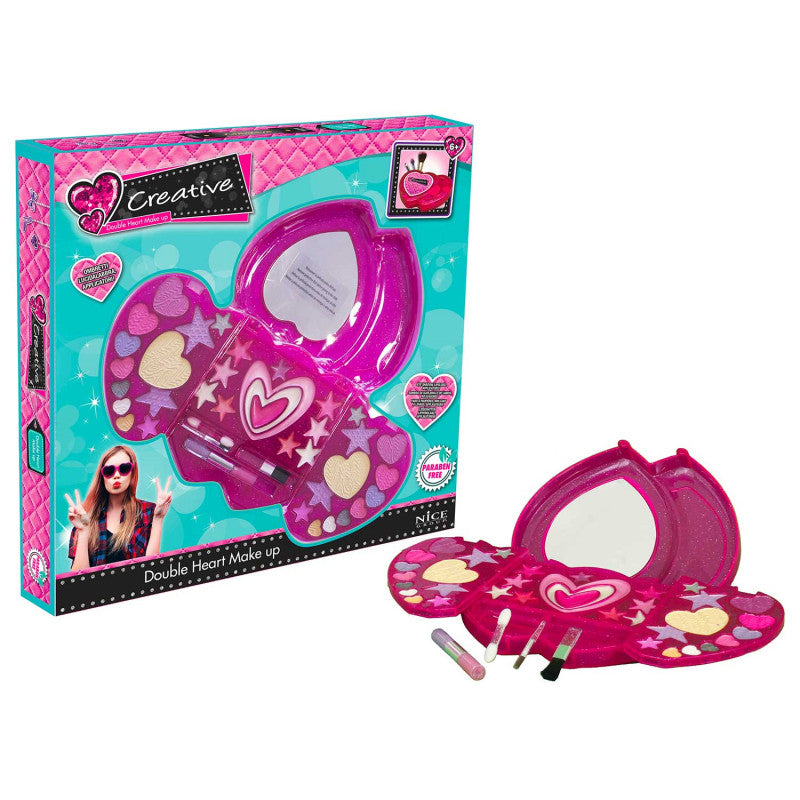 Maquillaje de doble corazón creativo