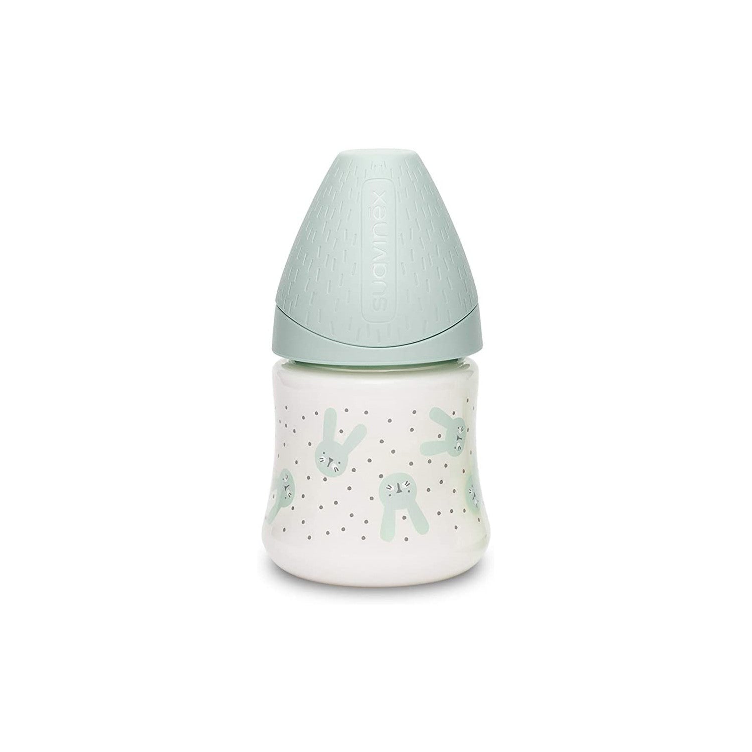 Biberón Hygge Baby Conejo Topos Verdes - Flujo Lento 120 ml