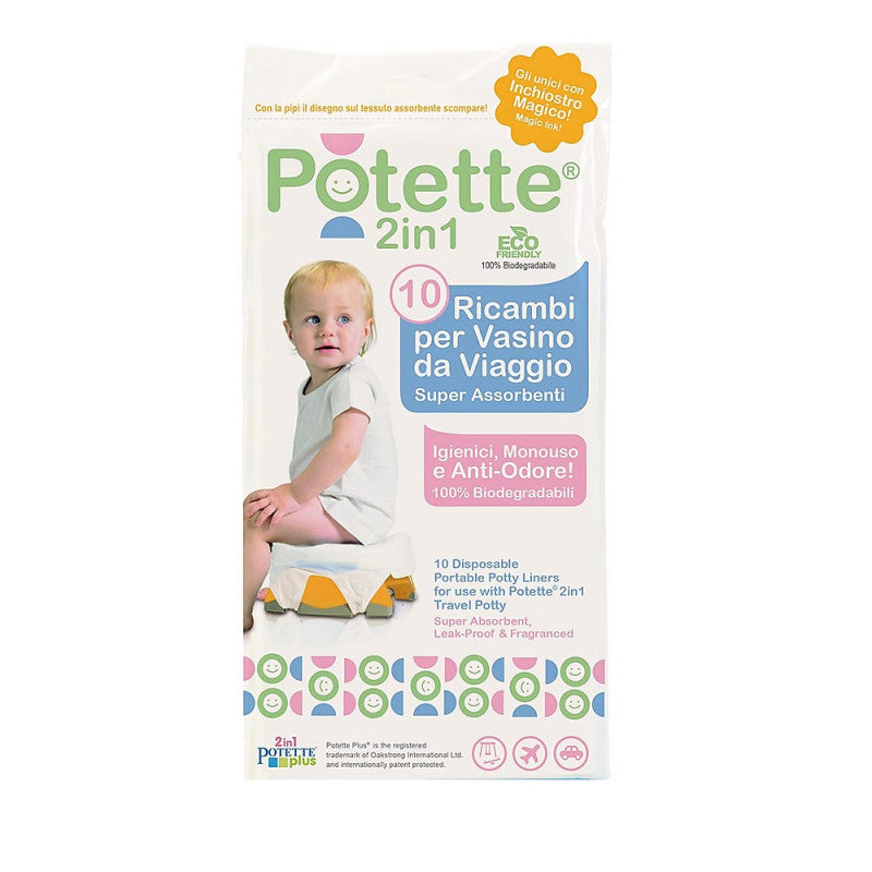 Repuestos para Orinal Potette 2en1, 10 unidades