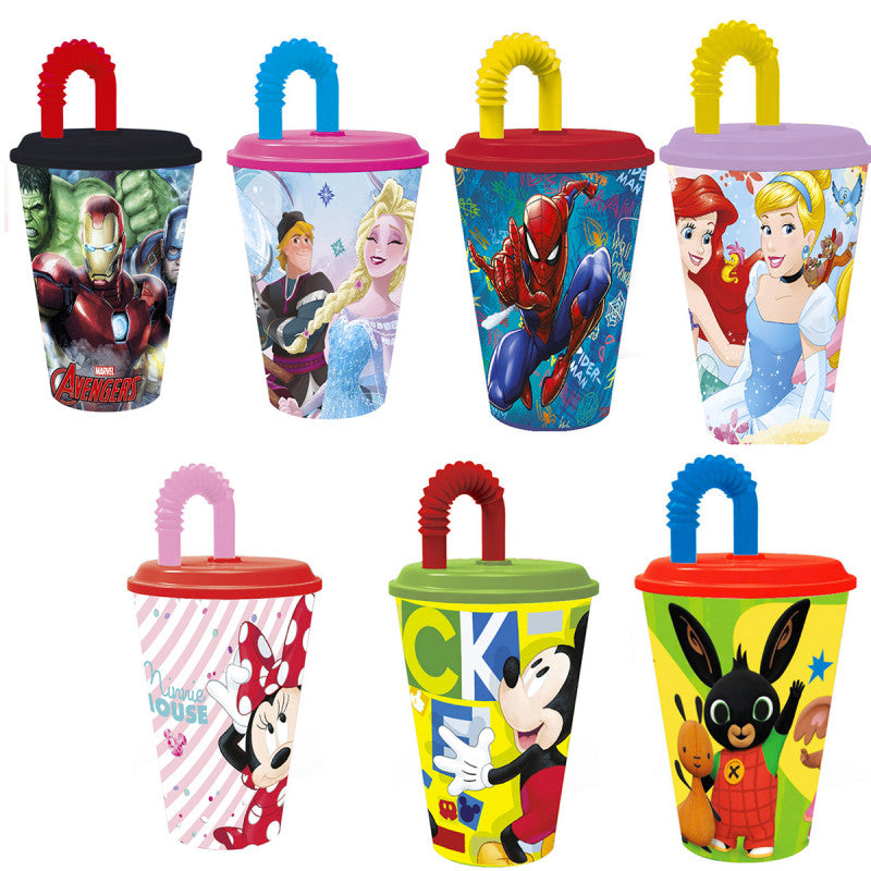 Vaso con Pajita Disney