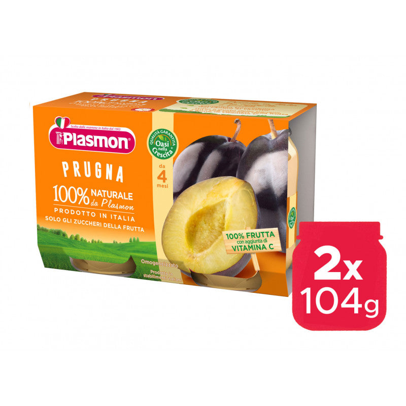 Puré de ciruela Plasmon - 2 x 104 g