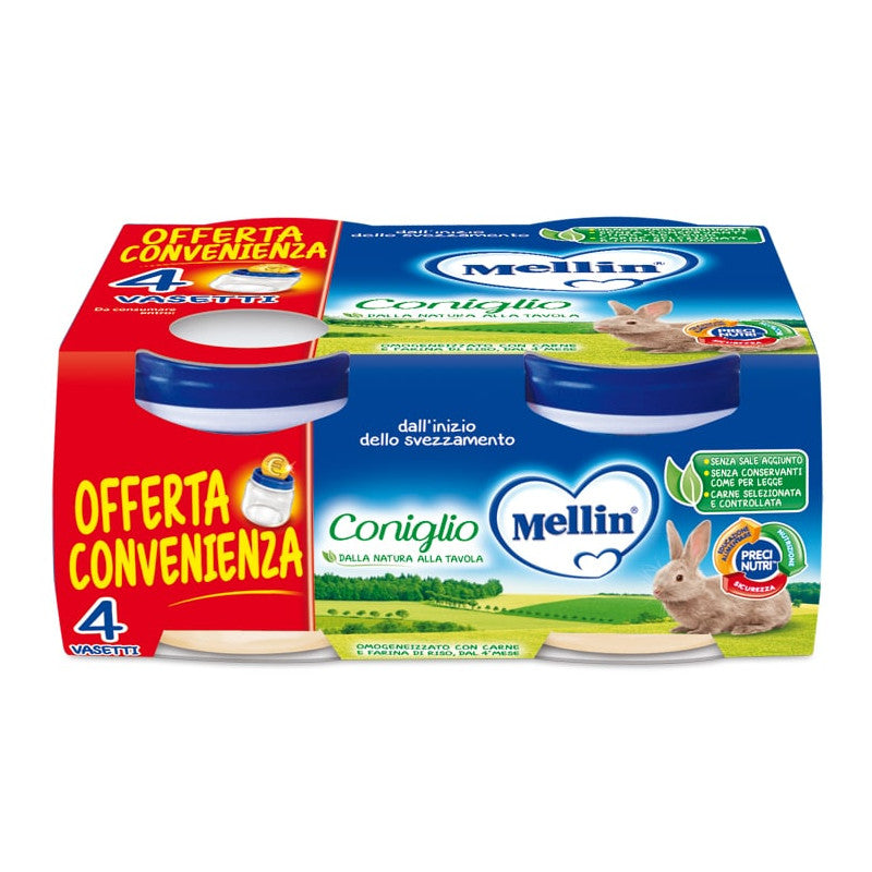 Homogeneizado de Conejo Mellin - 4 x 80 g