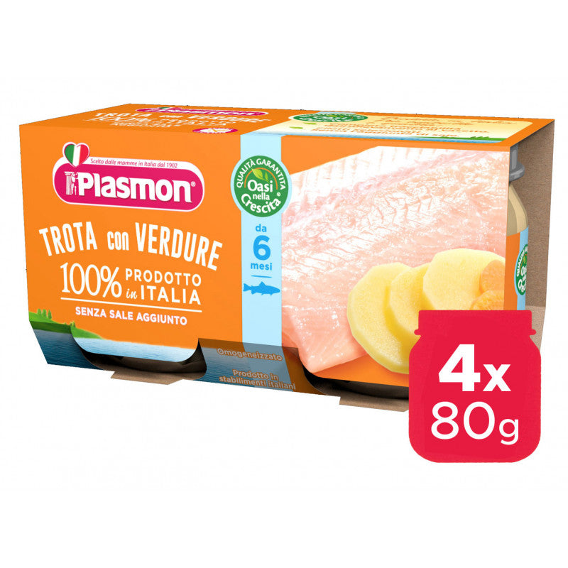 Puré de trucha Plasmon - 4 x 80 g