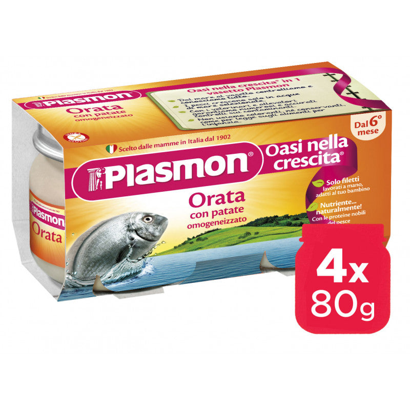 Pescado Triturado de Dorada Plasmon - 4 x 80 g