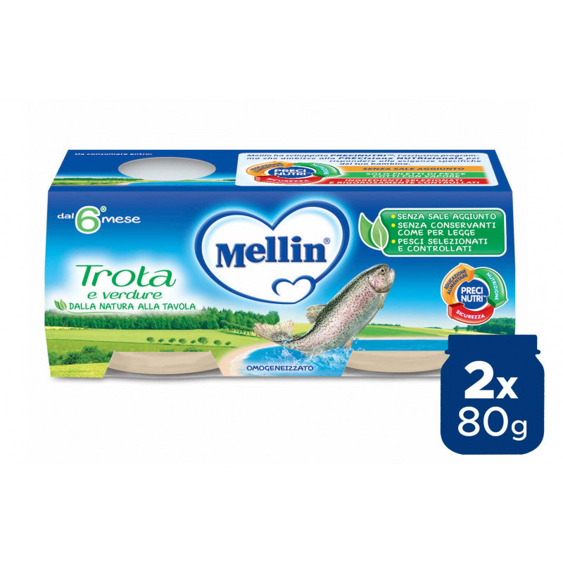 Tarritos de trucha Mellin - 2 x 80 g