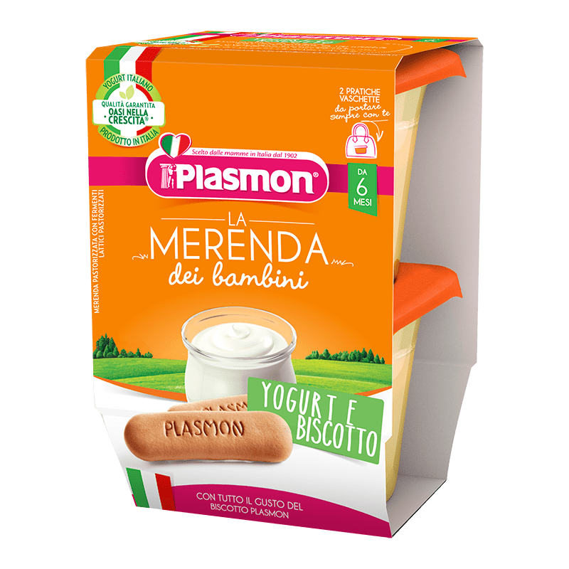 La Merienda de los Niños Plasmon - Yogur y Galleta