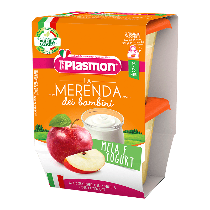 La Merienda de los Niños Plasmon - Manzana y Yogur