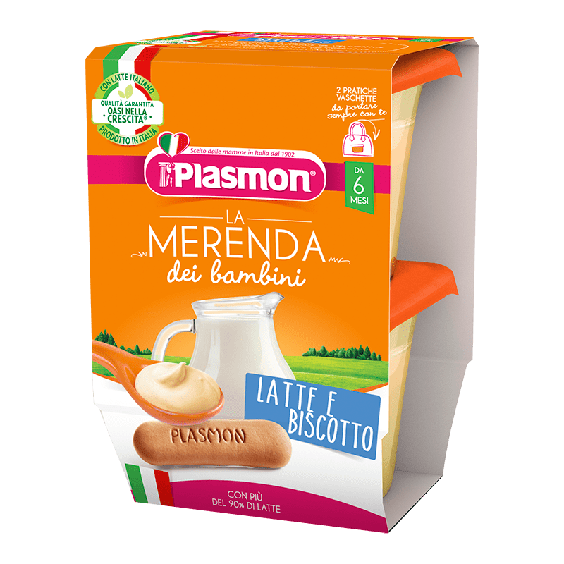 La Merienda de los Niños Plasmon - Leche y Galleta