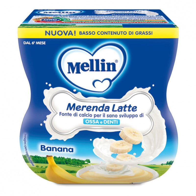 Merienda Leche y Plátano Mellin