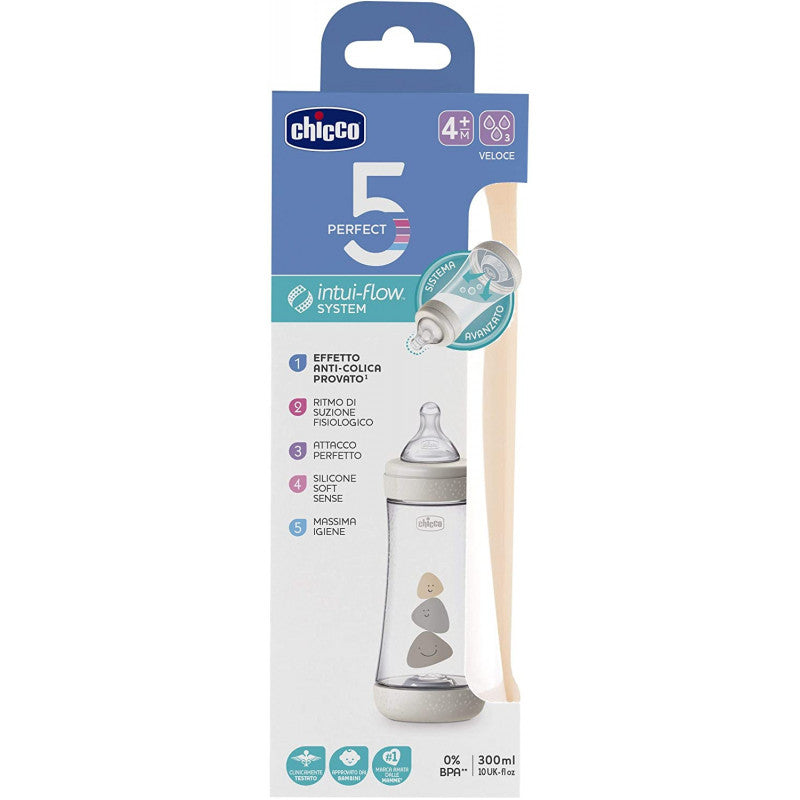 Biberón Chicco Perfect 5 - 300 ml - Beige
