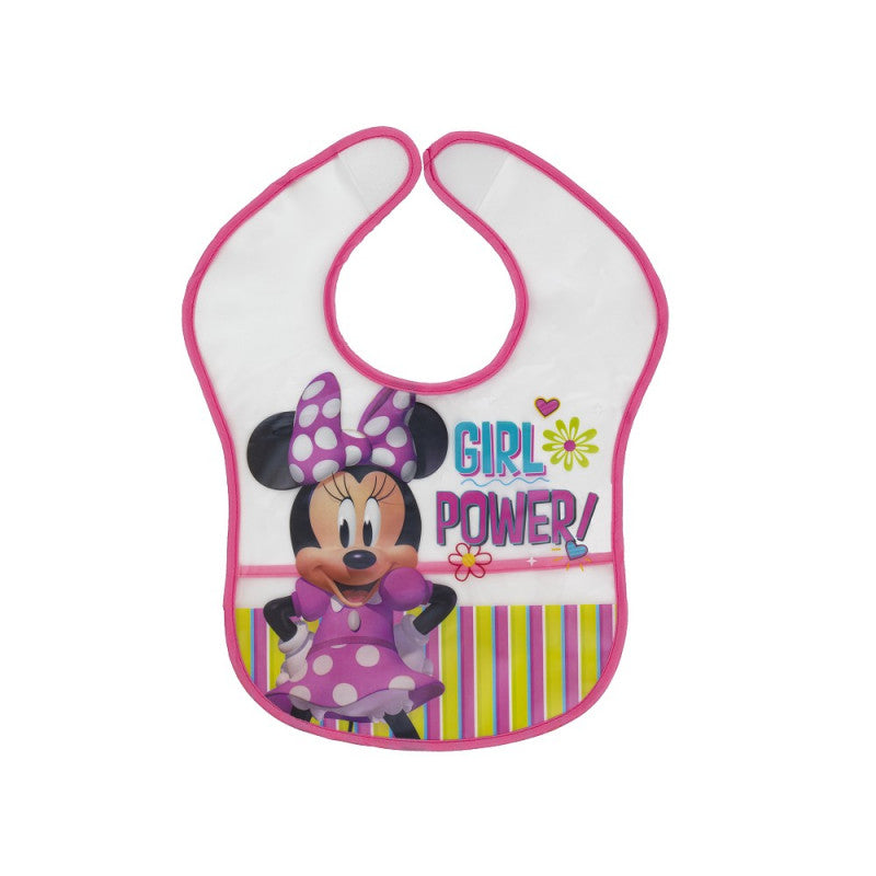 Juego de 2 baberos de plástico - Disney Minnie y Daisy
