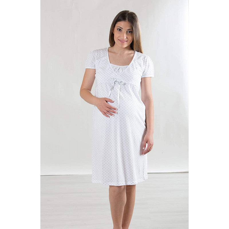 Camisón de Noche Abierto Delantero con Encaje - T5