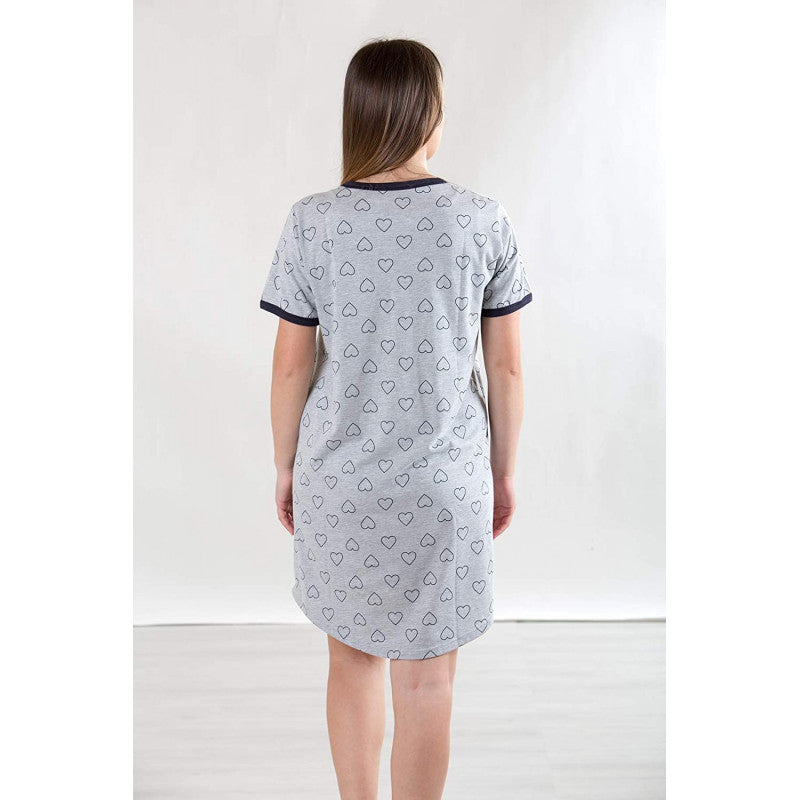 Camisón Gris de Corazones - T7