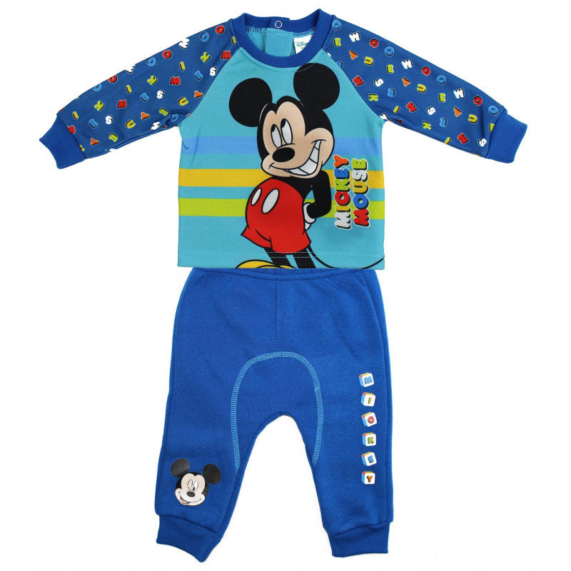 Pelele Bebé Mickey Mouse - Azul/Azul Claro