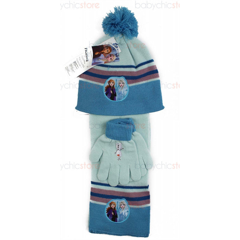 Conjunto de Bufanda, Gorro y Guantes Frozen - Azul