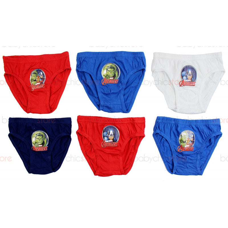 Set de 6 Slips Avengers - 2/3 Años