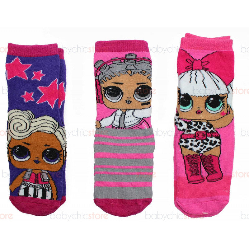 3 Pares Calcetines Antideslizantes LOL Surprise