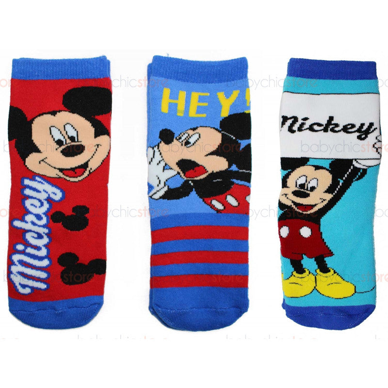3 Pares Calcetines Antideslizantes Mickey Mouse - 23/26