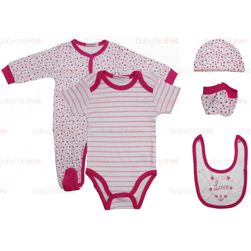 Set completo Body y Pelele Love - 1 Mes