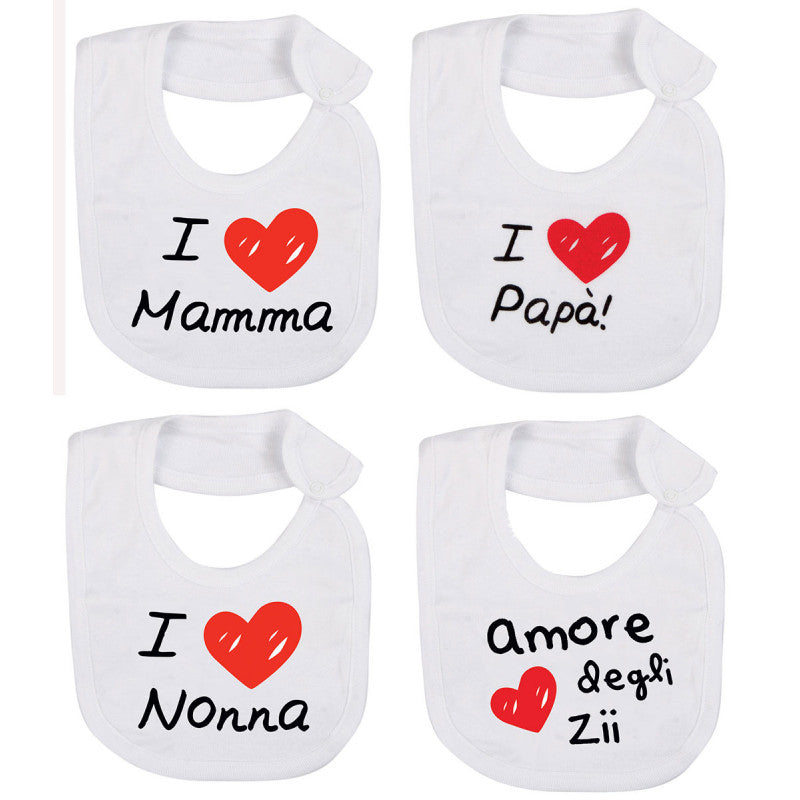 Babero para bebé con estampados