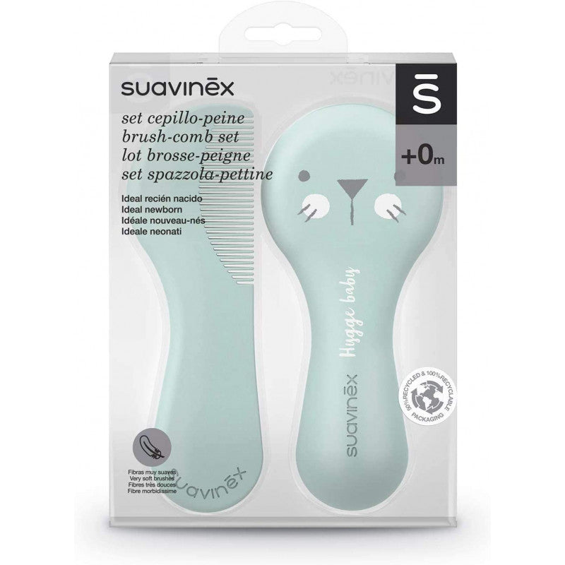 Cepillo y Peine Hygge Baby Suavinex Verde