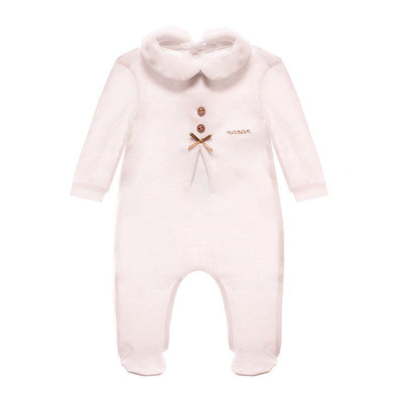 Pelele Rosa Corazón de Nata - 3 Meses