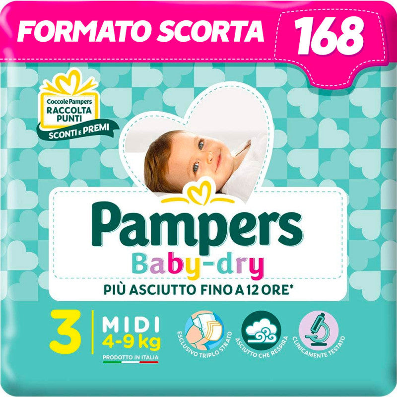 Pampers Baby-Dry Esapack - Talla 3