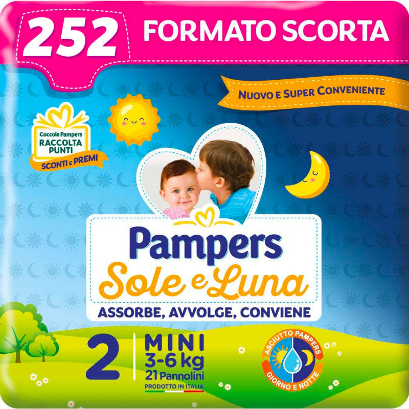 Pañales Pampers Sol y Luna - Paquete Ahorro