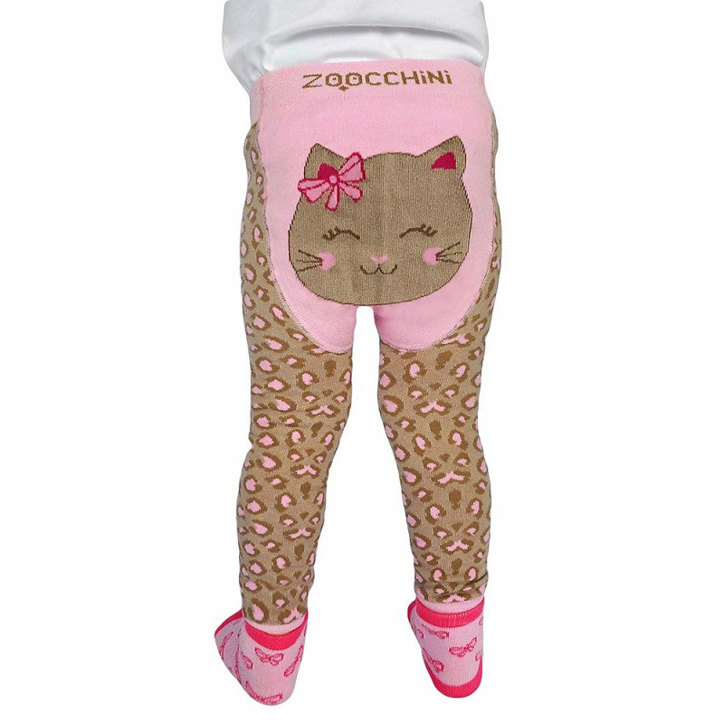 Set Leggings y Calcetines Antideslizantes - Gatita 6-12 Meses