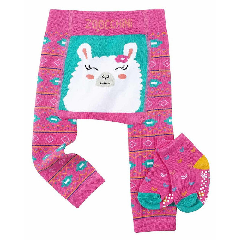 Set Leggings y Calcetines Antideslizantes - Llama 12-18 Meses