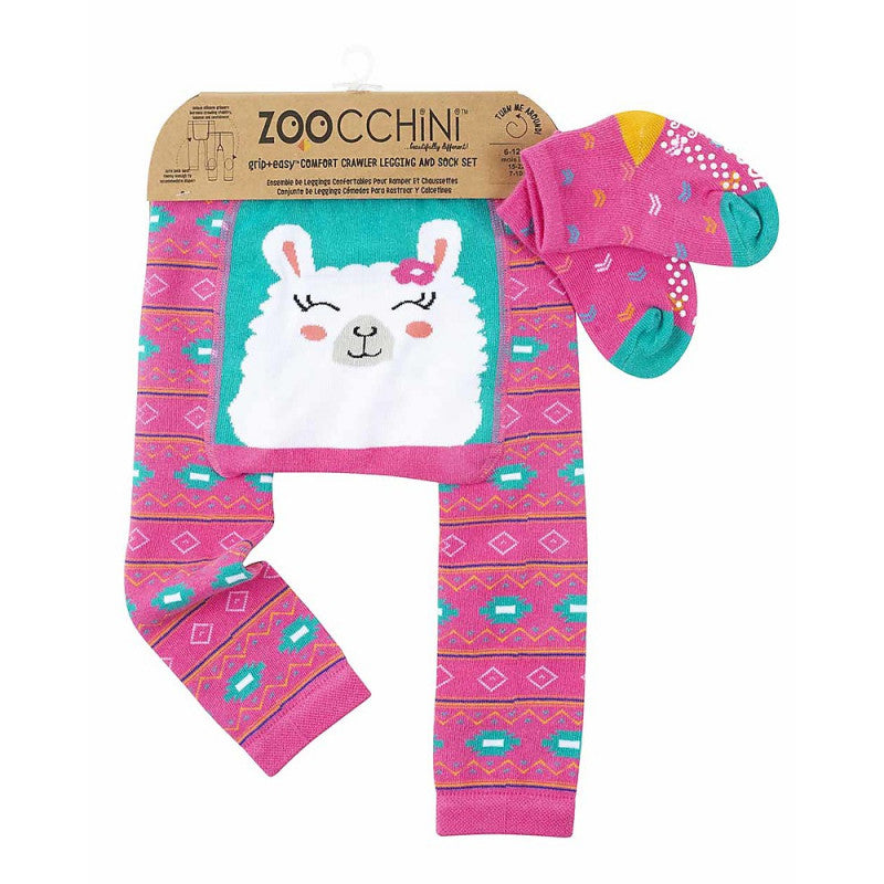 Set Leggings y Calcetines Antideslizantes - Llama 12-18 Meses
