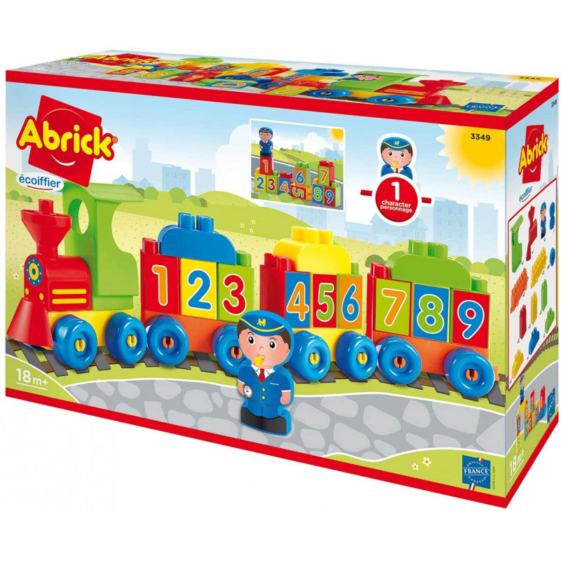 Locomotora con letras y números