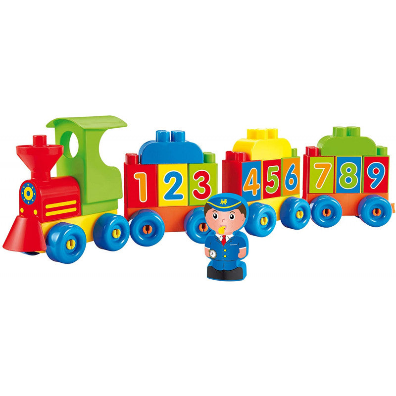 Locomotora con letras y números