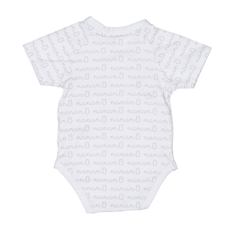 Body Manga Corta Nanan Blanco 0-3 Meses