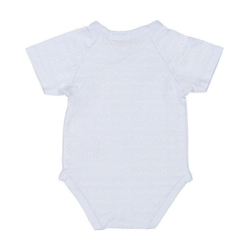 Body Manga Corta Nanan Azul 0-6 Meses